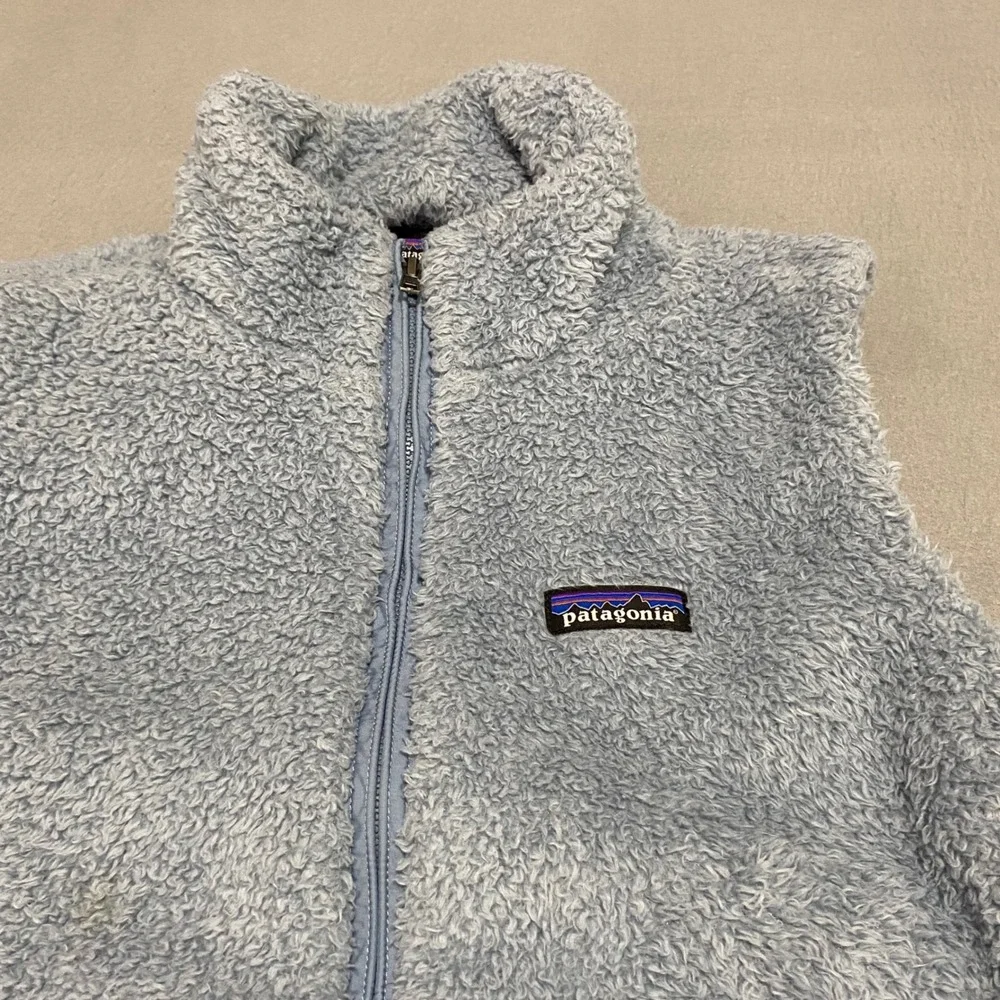 Patagonia Women's L Blue Vest Los‎ Gator Fleece Full Zip STY25216FA22